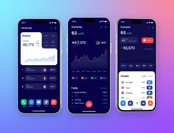 Fintech mobile app development portfolio project
